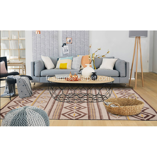 Tapis en microfibre design moderne pour l&#39;ameublement de la maison